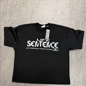 Urban Outfitters Black 'Life Sentence' Tee